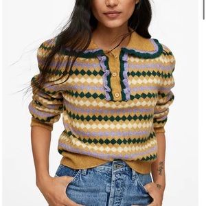 Mango Medium “Arlequin” Sweater